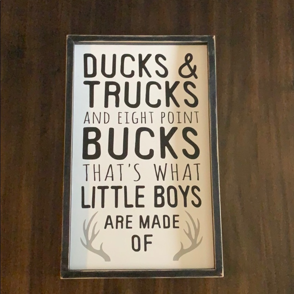 Little boy sign